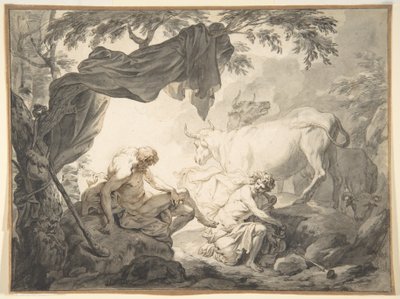 Illustrations to the Metamorphoses of Ovid, Jupiter and Io, Disguised as a White Heifer by Godfried Maes